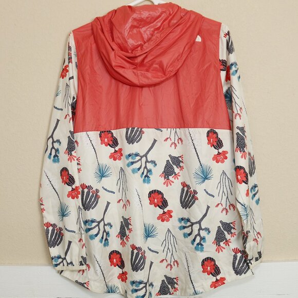 North Face Windwall 1/4 Zip Floral Fanorak Windbreaker Jacket Women's Size Small - Picture 6 of 7